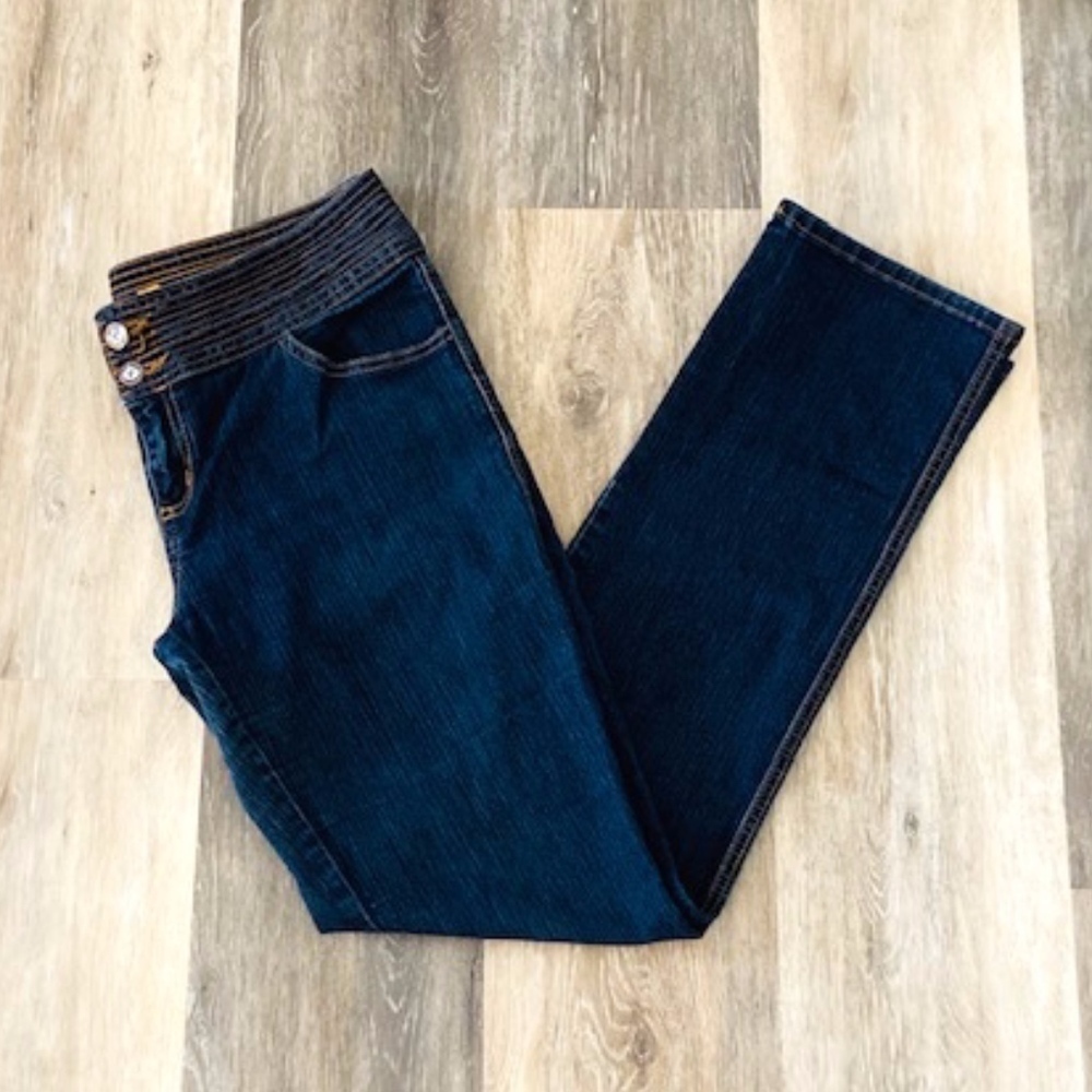🍍 Hammer | Mid Rise Straight Leg Blue Jeans 13